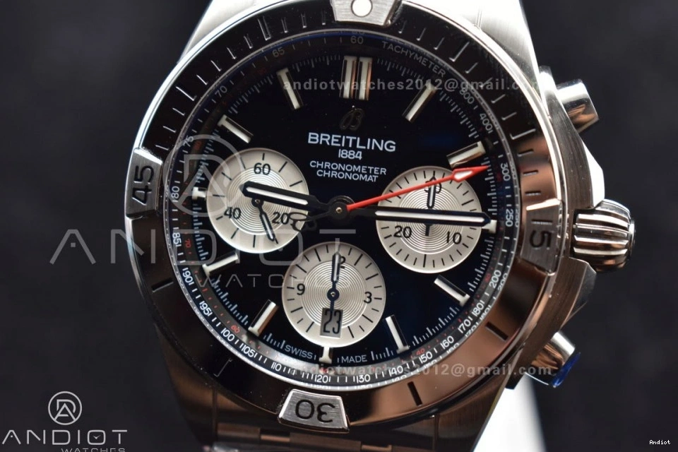 Chronomat 1:1 Black SS Bracelet A7750 42mm Edition B01 Dial Best BLSF on SS 0404